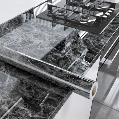 40cm Width Marble Self Adhesive Wallpaper Paper For Kitchen