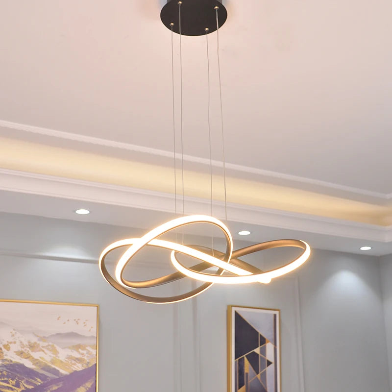 Modern Chandelier Lighting Dimmable  For Dining Room