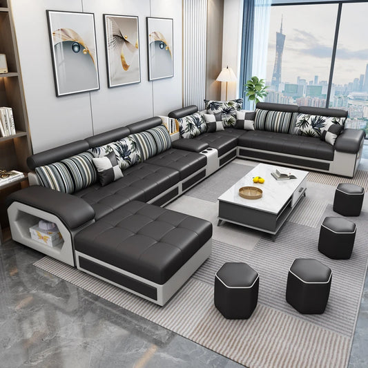 Simple and modern leave-in technology cloth sofa  living room