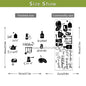 Creative wall stickers for food tableware kitchen layout self-adhesive new