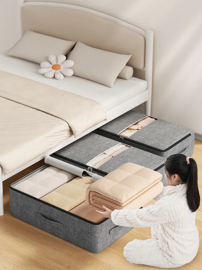 Extra-large capacity underbed clothing storage bag Quilt blanket