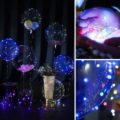 3set Transparent Led Balloons Light Up Balloons
