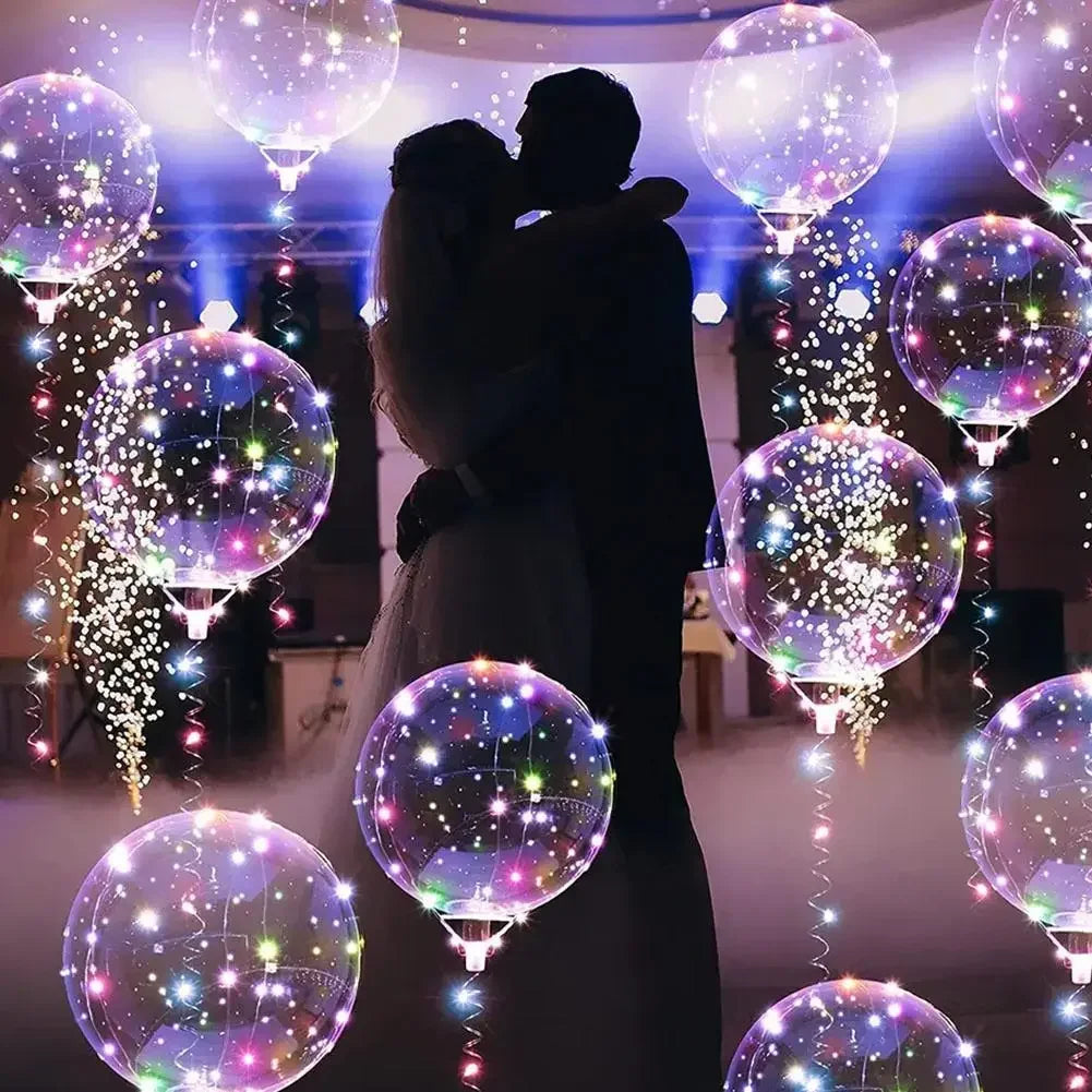 3set Transparent Led Balloons Light Up Balloons