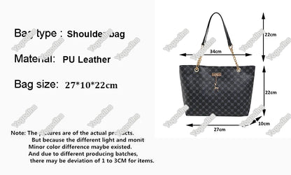 New Presbyopia Handbag Texture Soft Leather Large