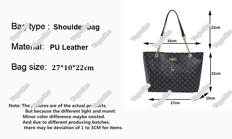 New Presbyopia Handbag Texture Soft Leather Large
