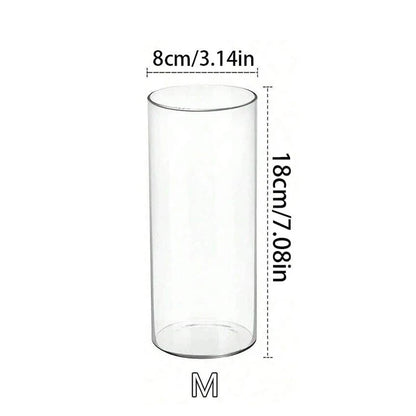 Glass Cylinder Vases Florals Container Flower Vase