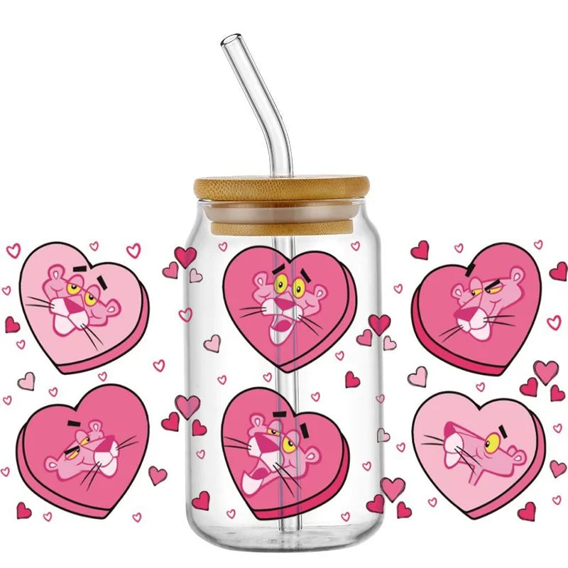 Miniso New pink design Stickers Waterproof  Mug