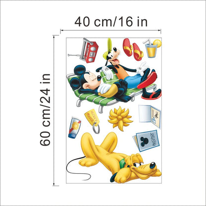 Cartoon Mickey Minnie Mouse Home Wall Stickers