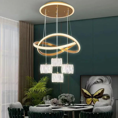 LED Lamp Dining Room Living Ring Dimmable Bedroom