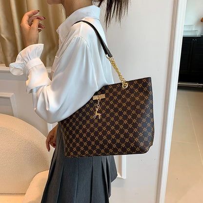 New Presbyopia Handbag Texture Soft Leather Large