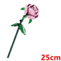 DIY Red Pink Blue Roses Plants Peace and Hope Valentine's Day Gardens Building Blocks Classic Model Bricks Kids Sets Kits Toys