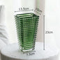 Transparent Crystal Vase Square Edges and Corners