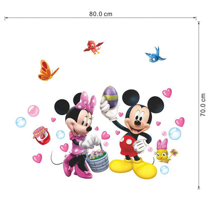 Cartoon Mickey Minnie Mouse Home Wall Stickers