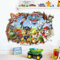 New Hot 3D PAW Children Cartoon Wall Stickers Waterproof Home Decoration Patrols For Kid's Room PVC DIY Vinyl Wallpaper Gifts