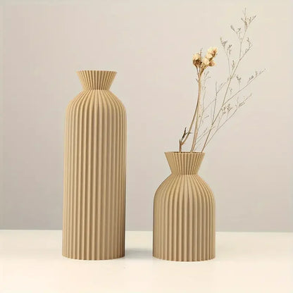 Elegant Black Vase - Boho Chic Decorative Centerpiece