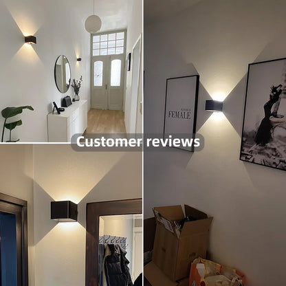 USB Rechargeable LED Wall Lamp With Motion Sensor Aluminium Interior Wall Light For Bedroom Corridor Stairs Loft Night lighting