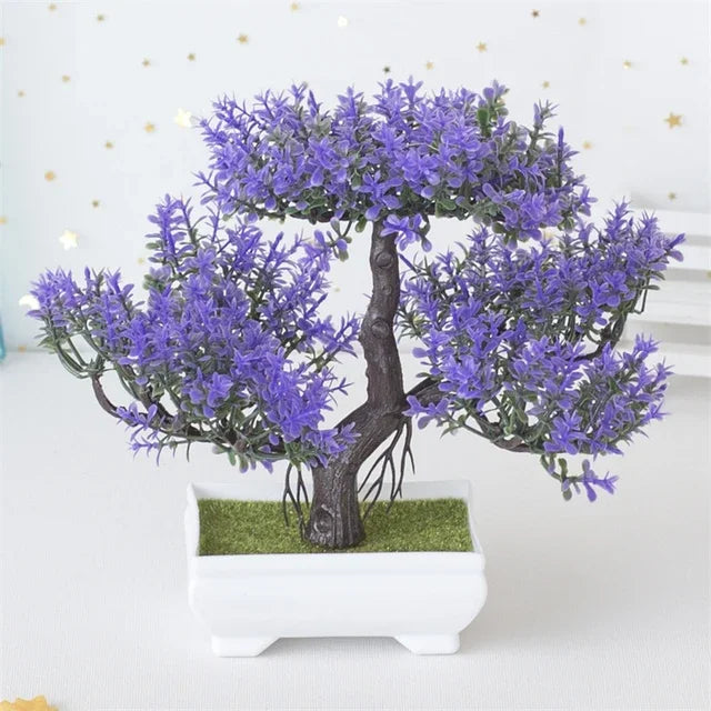 Artificial Bonsai Tree Plant potted Flower Decoration