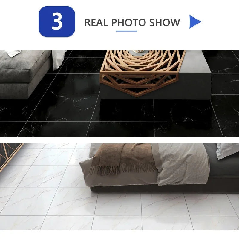 20pc PVC Imitation Marble Wall Stickers Self-adhesive Floor Stickers 30*30cm Waterproof Bathroom living Room Decoration Decals