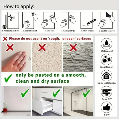 1 Roll Marble Aluminum Foil Wallpaper High Temperature Resistance Kitchen Stickers Self Adhesive Wallpaper PVC Bathroom Wall Sti