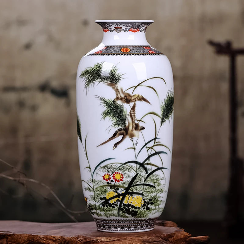 Jingdezhen Ceramic Vase Vintage Chinese Traditional Vases