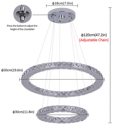 Luxury K9 Crystal Chandelier Pendant Lighting Fixtures