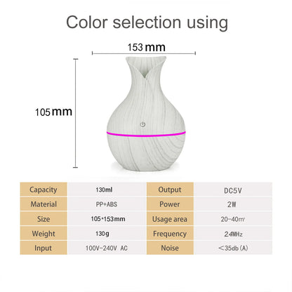 USB Electric  Wood Grain Aroma Diffuser