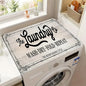 Alphabet Drain Pad Laundry Room  Absorbent Mat