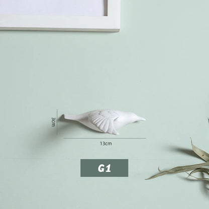 3D Ceramic Bird Swallows Creative Wall Hanging Sticker