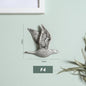 3D Ceramic Bird Swallows Creative Wall Hanging Sticker