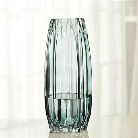 Nordic simple large glass vase transparent color