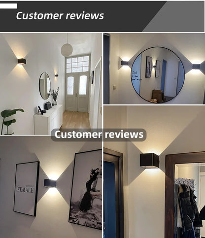 USB Rechargeable LED Wall Lamp With Motion Sensor Aluminium Interior Wall Light For Bedroom Corridor Stairs Loft Night lighting