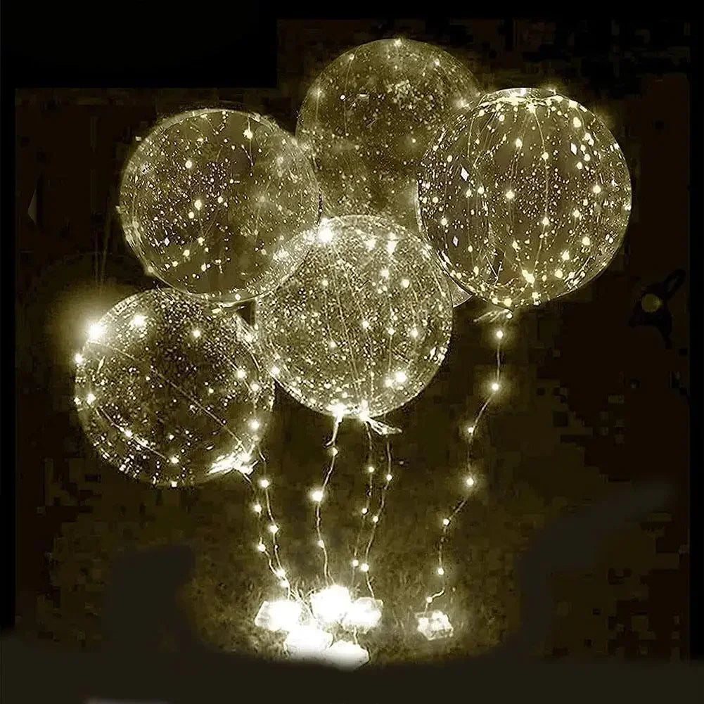 3set Transparent Led Balloons Light Up Balloons