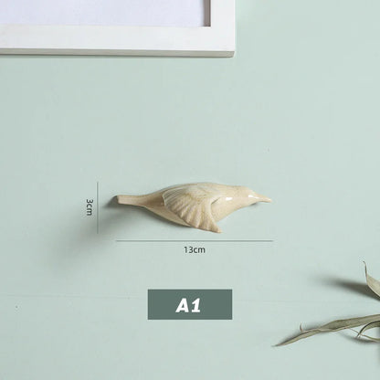 3D Ceramic Bird Swallows Creative Wall Hanging Sticker