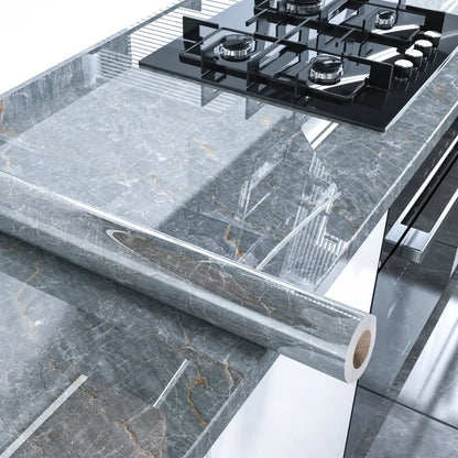 40cm Width Marble Self Adhesive Wallpaper Paper For Kitchen