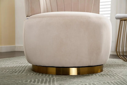 Bucket Swivel Barrel Chairs For Living Room Set Of 2