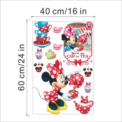Cartoon Mickey Minnie Mouse Home Wall Stickers