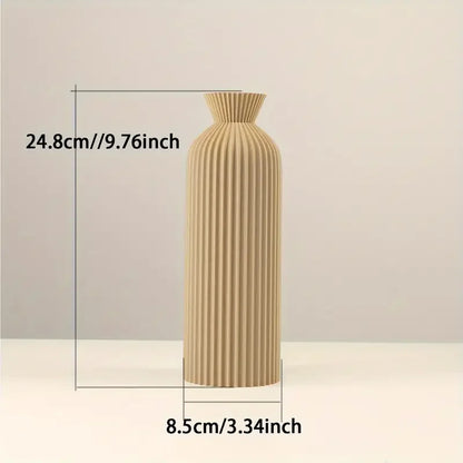 Elegant Black Vase - Boho Chic Decorative Centerpiece