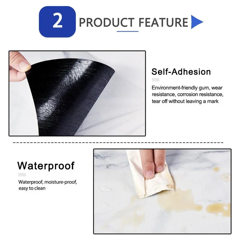 20pc PVC Imitation Marble Wall Stickers Self-adhesive Floor Stickers 30*30cm Waterproof Bathroom living Room Decoration Decals