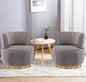 Bucket Swivel Barrel Chairs For Living Room Set Of 2
