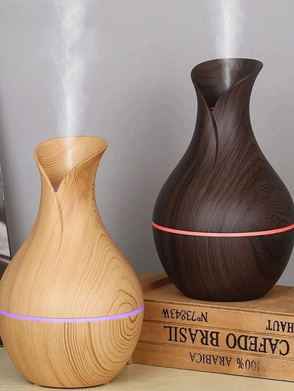 USB Electric  Wood Grain Aroma Diffuser