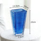 Transparent Crystal Vase Square Edges and Corners Glass Vases Hydroponics Glass Flowers Pots Flower Arrangement Desk Decoration