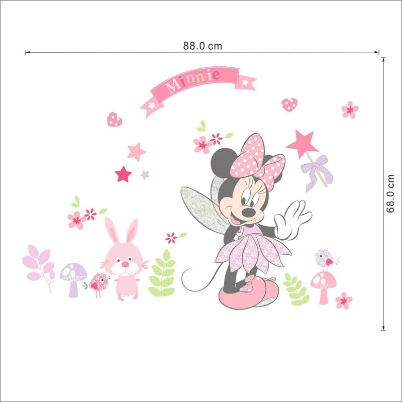 Cartoon Mickey Minnie Mouse Home Wall Stickers