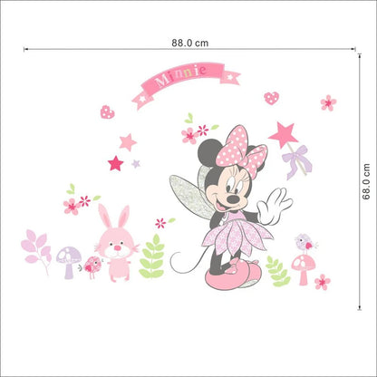 Cartoon Mickey Minnie Mouse Home Wall Stickers