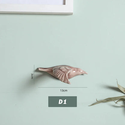 3D Ceramic Bird Swallows Creative Wall Hanging Sticker