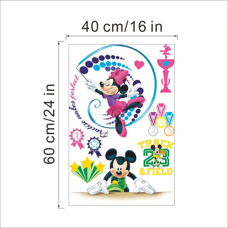 Cartoon Mickey Minnie Mouse Home Wall Stickers