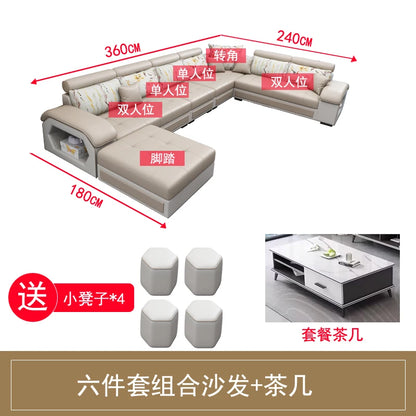 Simple and modern leave-in technology cloth sofa  living room