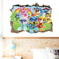 New Hot 3D PAW Children Cartoon Wall Stickers Waterproof Home Decoration Patrols For Kid's Room PVC DIY Vinyl Wallpaper Gifts