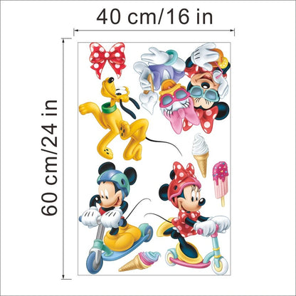 Cartoon Mickey Minnie Mouse Home Wall Stickers