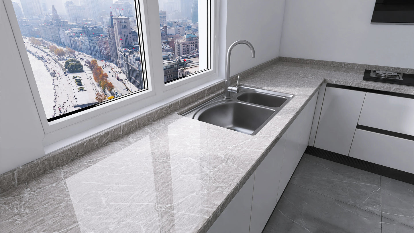 40cm Width Marble Self Adhesive Wallpaper Paper For Kitchen