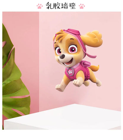 New Hot 3D PAW Children Cartoon Wall Stickers Waterproof Home Decoration Patrols For Kid's Room PVC DIY Vinyl Wallpaper Gifts